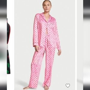 V.S Satin Ombre Hearts Pajamas